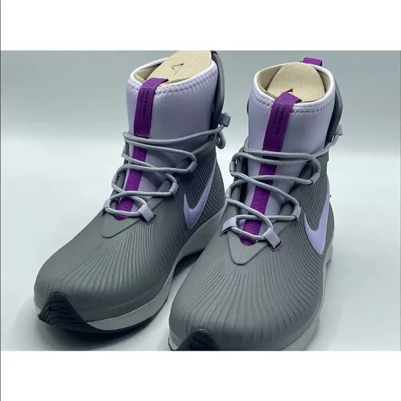 Nike Binzie Waterproof Rain Boots Sneakers Youth Size 5Y Grey Violet Brand New!