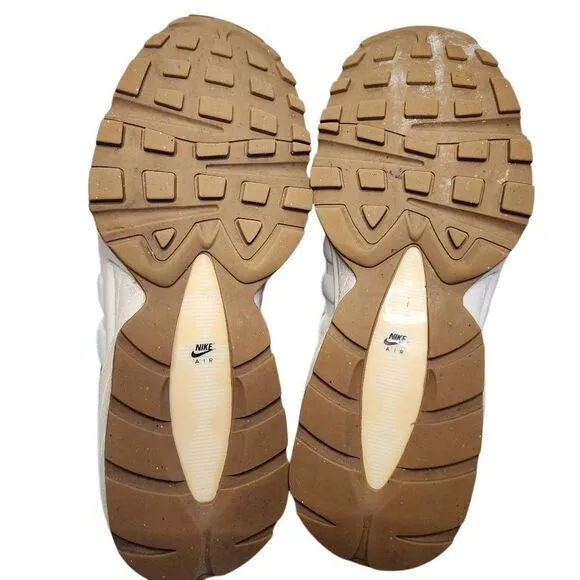 Nike Boys Girls Shoes, Nike Air Max 95 (GS) Wheat/Beige/Tan Running Sneakers, 6Y