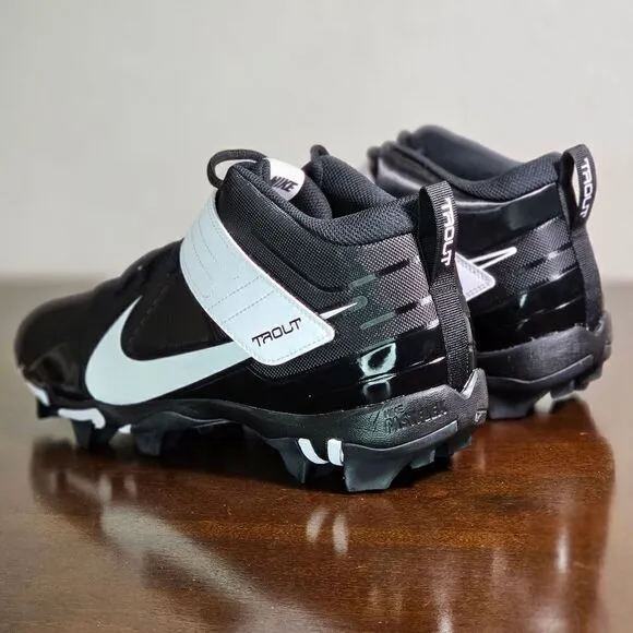 Nike Force Trout 7 Keystone Black White Baaeball Cleats Size 13 Shoes CT0831 005