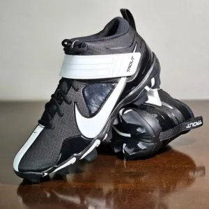 Nike Force Trout 7 Keystone Black White Baaeball Cleats Size 13 Shoes CT0831 005