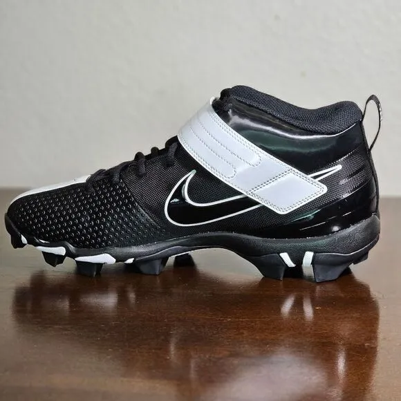 Nike Force Trout 7 Keystone Black White Baaeball Cleats Size 13 Shoes CT0831 005