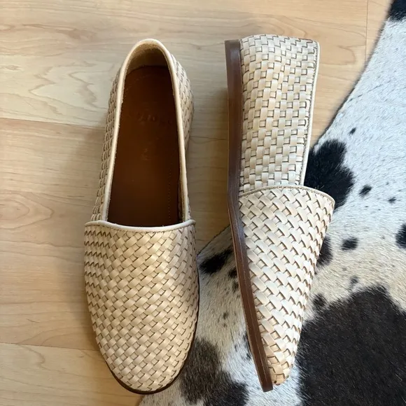 NISOLO NWOT Cream Mara Woven Slip On‎ Size 8