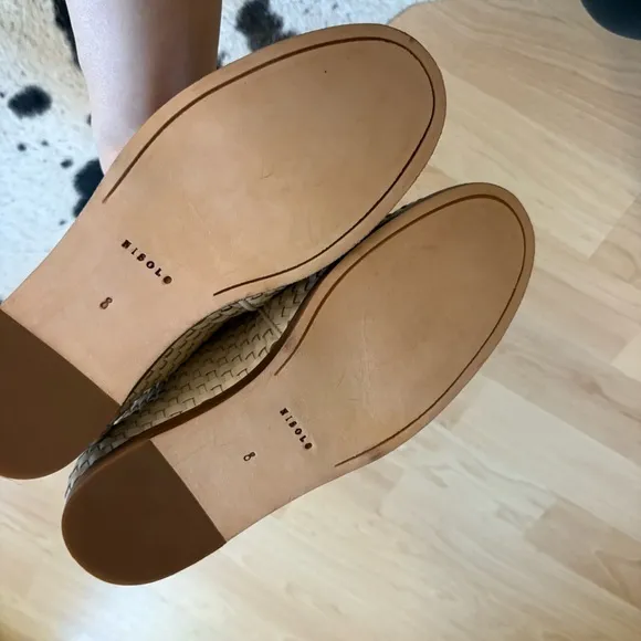NISOLO NWOT Cream Mara Woven Slip On‎ Size 8