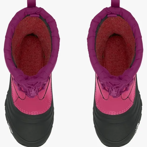 NORTH FACE Alpenglow IV Waterproof boots Youth sz5 Cabaret PINK