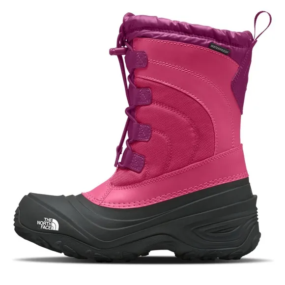 NORTH FACE Alpenglow IV Waterproof boots Youth sz5 Cabaret PINK