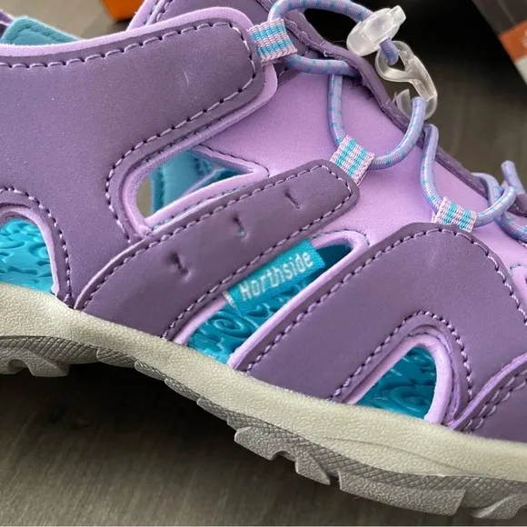 NORTHSIDE Burke kids outdoor Water hiking shoes purple size 3 NWT