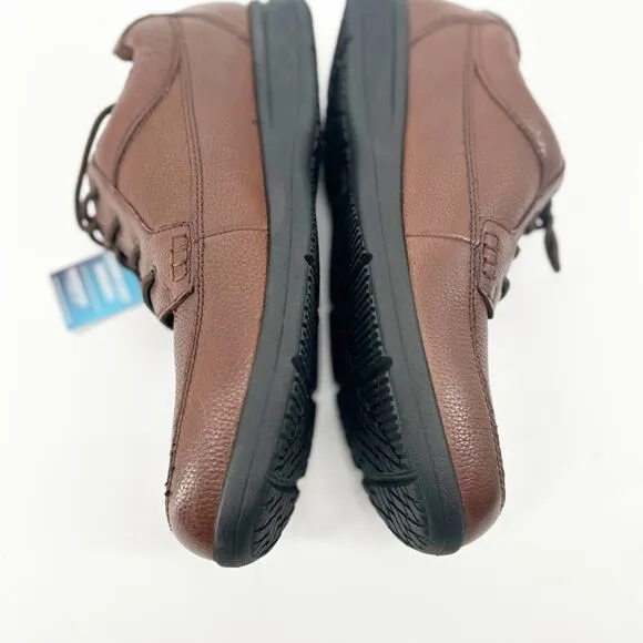 Nunn Bush Men's Brown Leather Shoes Comfort Lace Up Shoes Size 14M