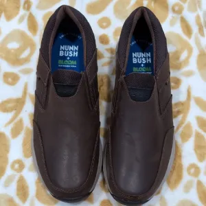 Nunn Bush Men's Brown Slip-On Shoes