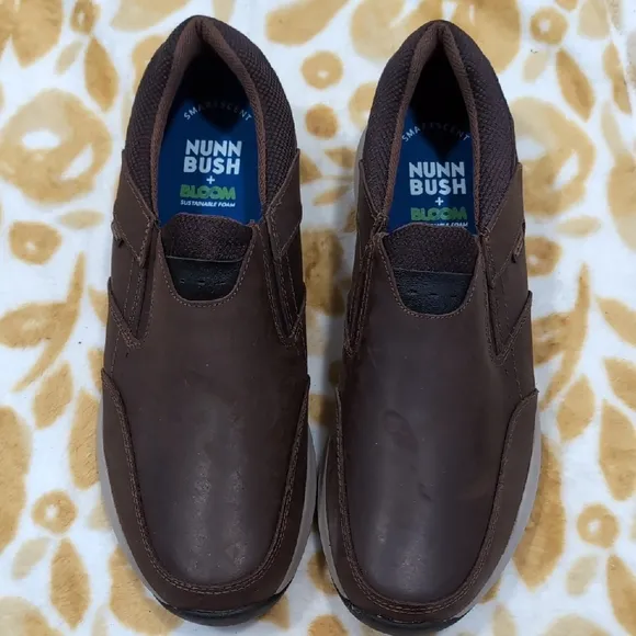 Nunn Bush Men's Brown Slip-On Shoes