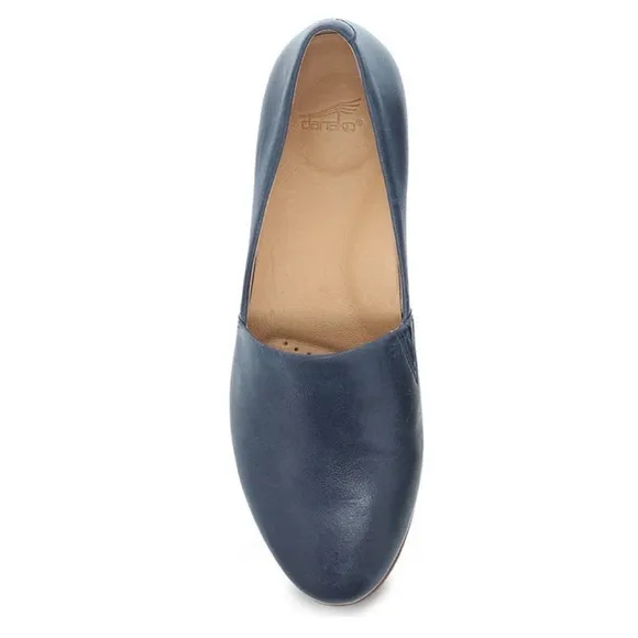 NWOB $130 Dansko Larissa Milled Navy Comfort Shoes