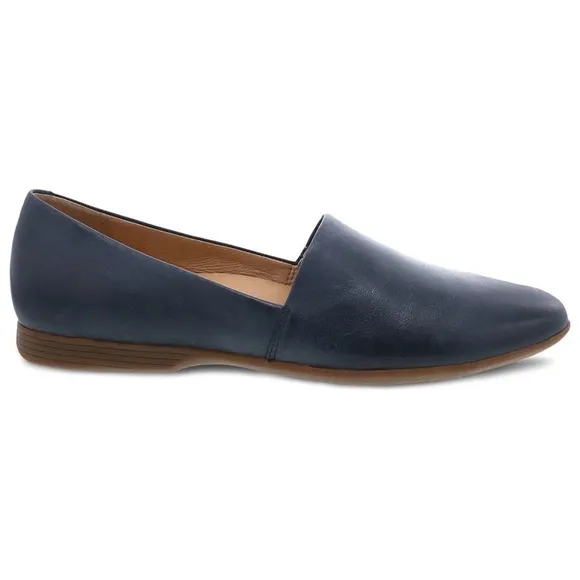 NWOB $130 Dansko Larissa Milled Navy Comfort Shoes