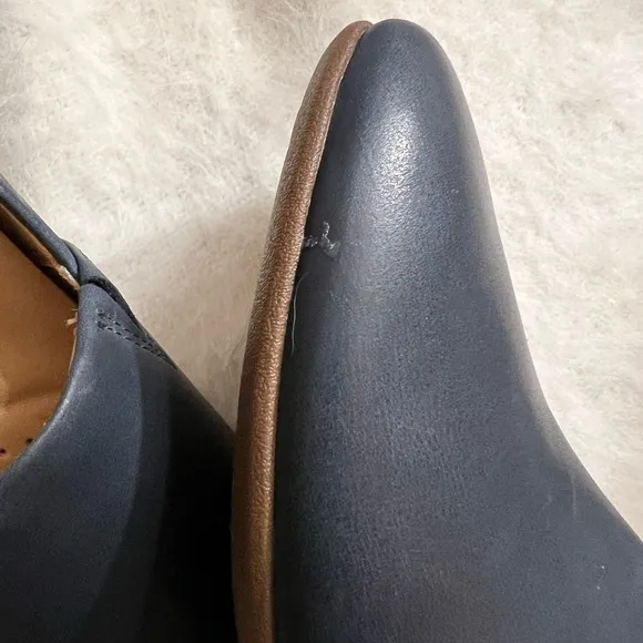 NWOB $130 Dansko Larissa Milled Navy Comfort Shoes