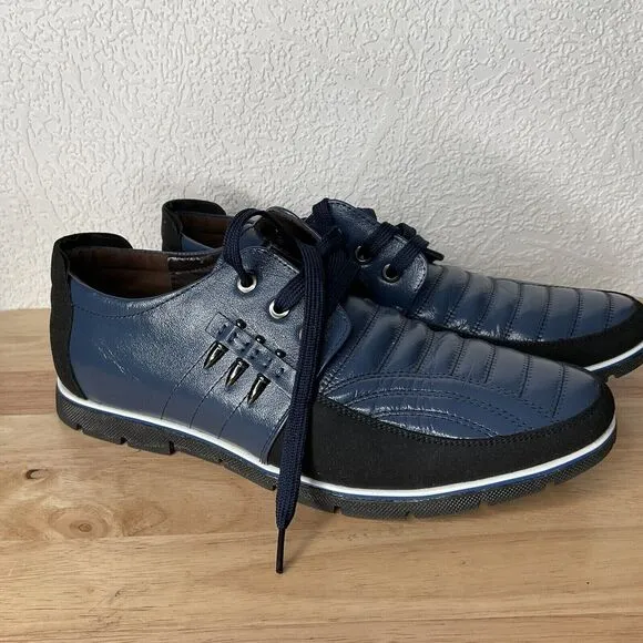 NWOB 3281 Fashion 3281 Leather/Suede Lace Up Sports/Street Shoes Men Size 8.5