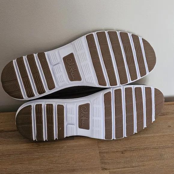 NWOB COLE HAAN Nike Air Sail Men's Brown Leather Slip-On Boat Shoes