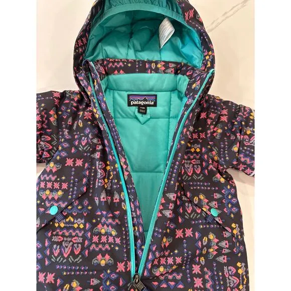 NWOT Patagonia Snow Pile 1-Piece Ski Outdoor Waterproof Suit Fun Pattern 3-6M