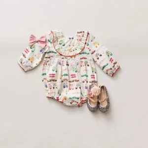 NWOT Pink Chicken x Caitlin McGauley Artist Collab - Baby Girl Shoes Bubble 12-1