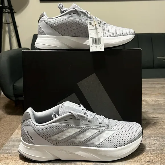 NWT Adidas Duramo SL Running Men's Shoes - Grey - IE9689