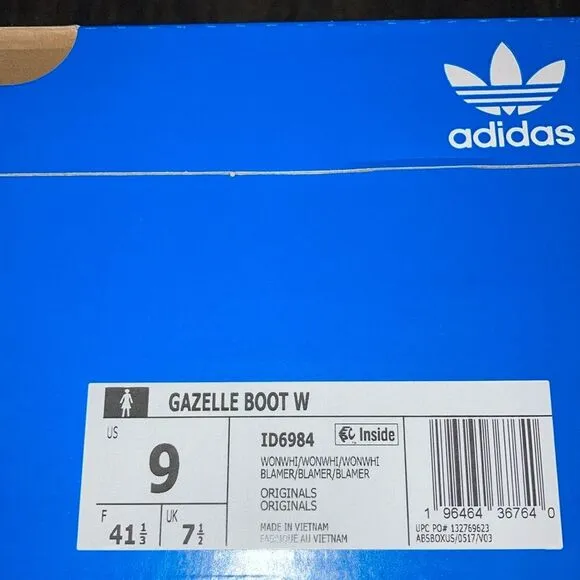 NWT adidas Gazelle high tops Size 8