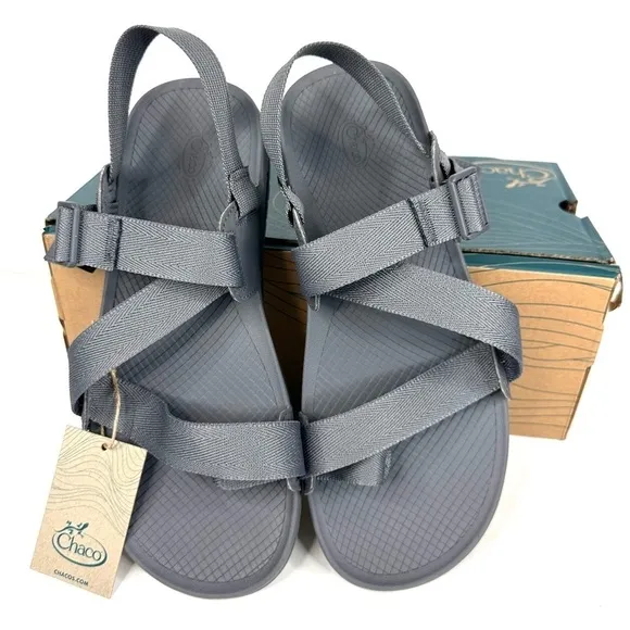 NWT Chaco men’s Lowdown 2 gray sandals comfort walking adventure cushion sz 11