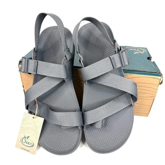 NWT Chaco men’s Lowdown 2 gray sandals comfort walking adventure cushion sz 11