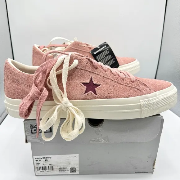 NWT Converse One Star Pro OX Shoes Cherry Vision Canyon Dusk Pink Suede Leather