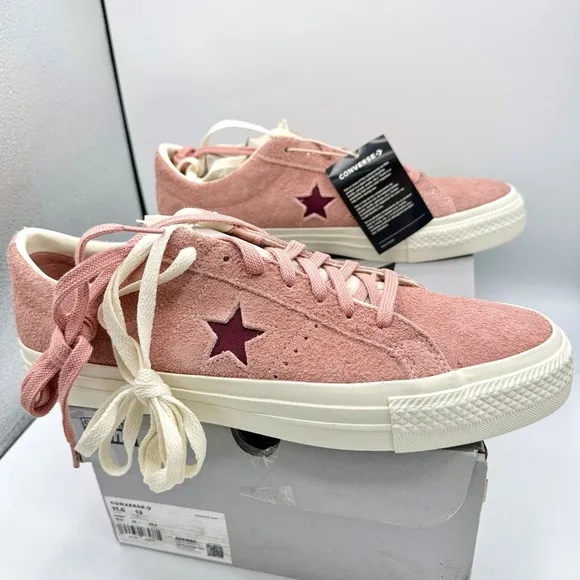 NWT Converse One Star Pro OX Shoes Cherry Vision Canyon Dusk Pink Suede Leather