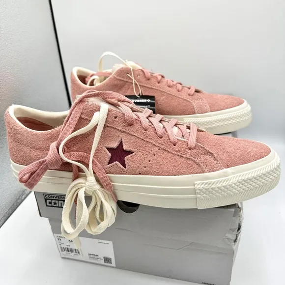 NWT Converse One Star Pro OX Shoes Cherry Vision Canyon Dusk Pink Suede Leather
