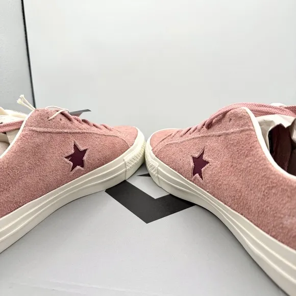 NWT Converse One Star Pro OX Shoes Cherry Vision Canyon Dusk Pink Suede Leather
