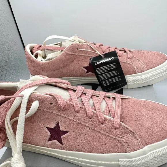 NWT Converse One Star Pro OX Shoes Cherry Vision Canyon Dusk Pink Suede Leather