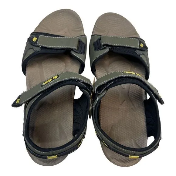 NWT Lee Cooper Men's 11 Olive Green Adjustable Strap Athletic Sports Sandals