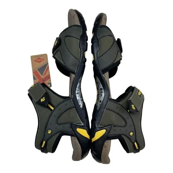 NWT Lee Cooper Men's 11 Olive Green Adjustable Strap Athletic Sports Sandals
