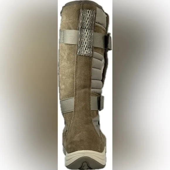 💋NWT MERRELL APPROACH SPORT TALL ZIP WATERPROOF FAUX FUR BOOTS Brindle 10