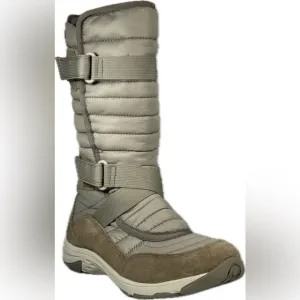 💋NWT MERRELL APPROACH SPORT TALL ZIP WATERPROOF FAUX FUR BOOTS Brindle 10