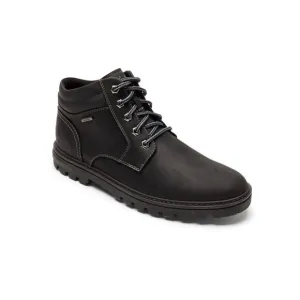 NWT ROCKPORT Mens Black Water And Weather Or Not Leather Boots Shoes 12 M