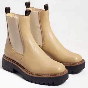 NWT Sam Edelman Sesame Cream Color Laguna Chelsea Boot Waterproof Ankle Boots