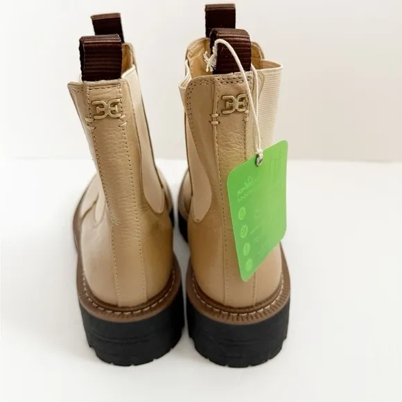 NWT Sam Edelman Sesame Cream Color Laguna Chelsea Boot Waterproof Ankle Boots
