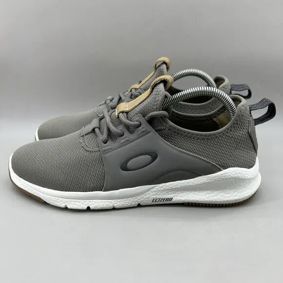 Oakley Dry Os Running Sneakers Men Size 8.5 Gray Mesh Comfort Shoes Lightweight