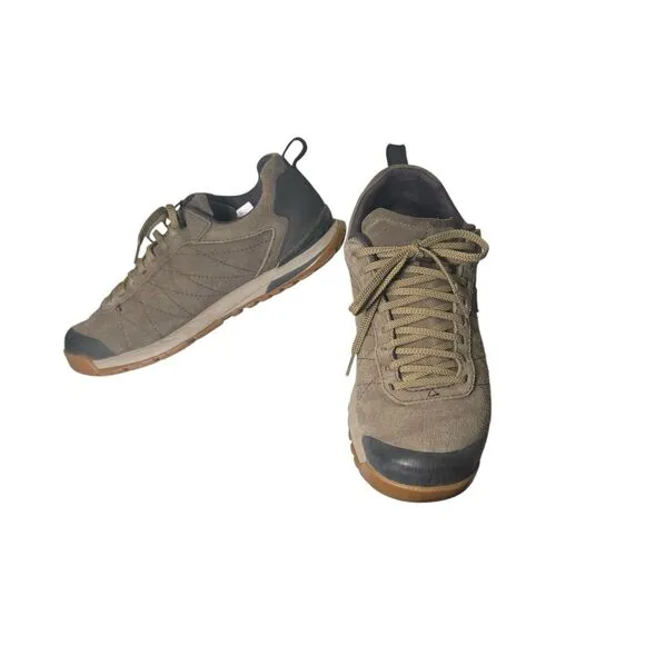 Oboz Bozeman Low Hiking Shoes Sneaker Brown Green Men's 8.5 - Fast Shipping Read