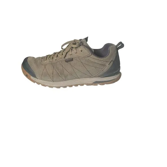 Oboz Bozeman Low Hiking Shoes Sneaker Brown Green Men's 8.5 - Fast Shipping Read