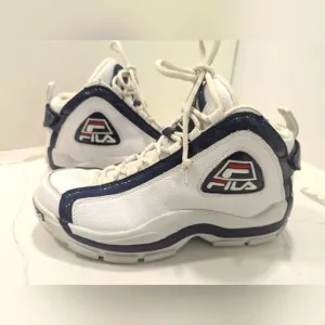 OG '96 FILA Grant Hill Mens 8.5  Retro White/Navy 1VB90031-166 leather sneakers