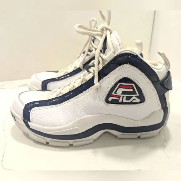 OG '96 FILA Grant Hill Mens 8.5  Retro White/Navy 1VB90031-166 leather sneakers