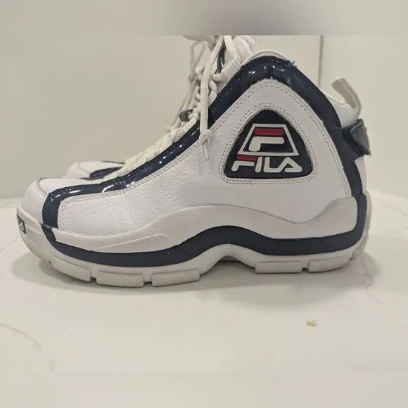 OG '96 FILA Grant Hill Mens 8.5  Retro White/Navy 1VB90031-166 leather sneakers