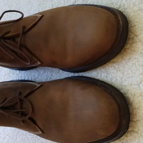 Oiled Suede Leather Johnston &amp; Murphy Copeland Chukka Boots - Brown 12M