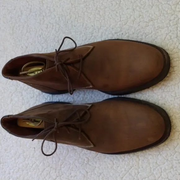 Oiled Suede Leather Johnston &amp; Murphy Copeland Chukka Boots - Brown 12M