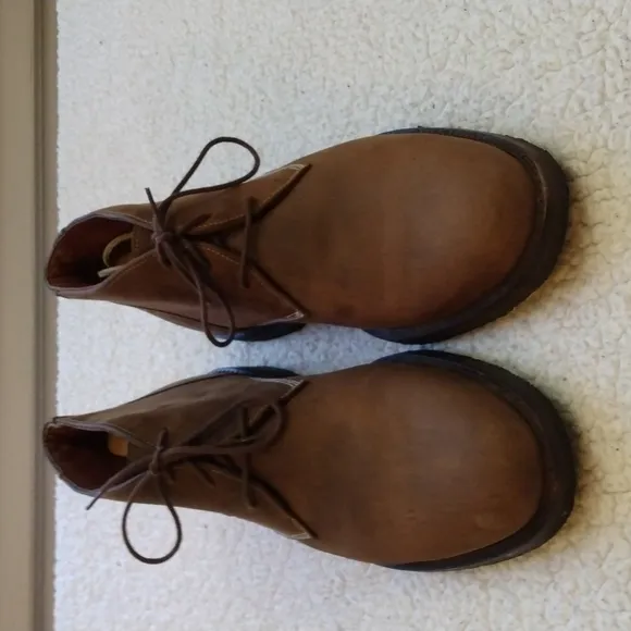 Oiled Suede Leather Johnston &amp; Murphy Copeland Chukka Boots - Brown 12M