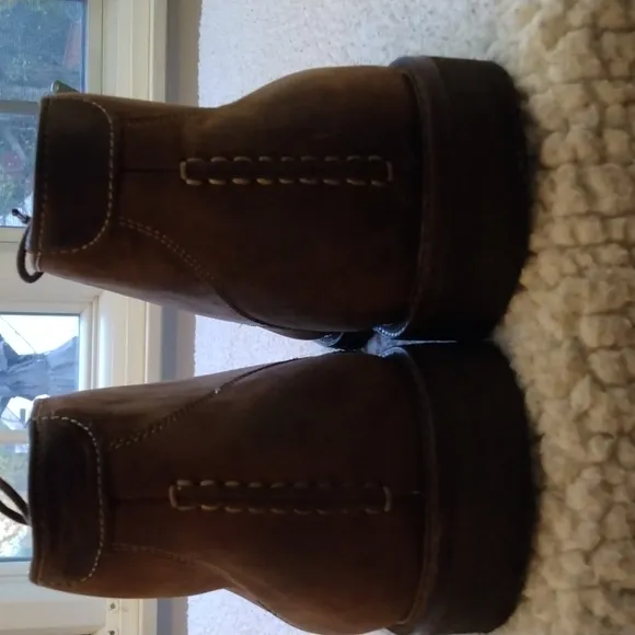 Oiled Suede Leather Johnston &amp; Murphy Copeland Chukka Boots - Brown 12M