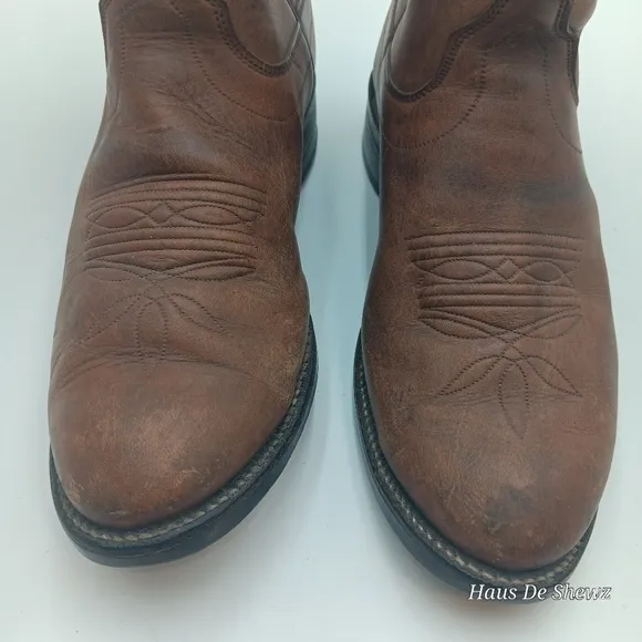Olathe leather cowboy boots men’s 8