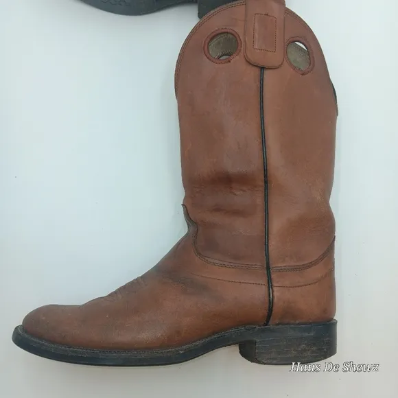 Olathe leather cowboy boots men’s 8