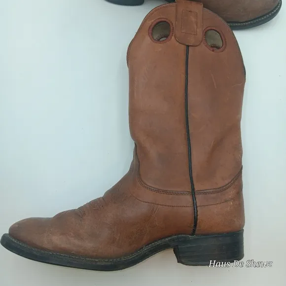 Olathe leather cowboy boots men’s 8