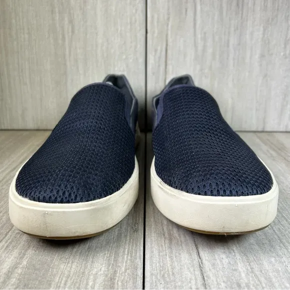 Olukai Lae Ahi Blue Mesh Slip On Sneaker Casual Comfort Shoes Mens Size 12